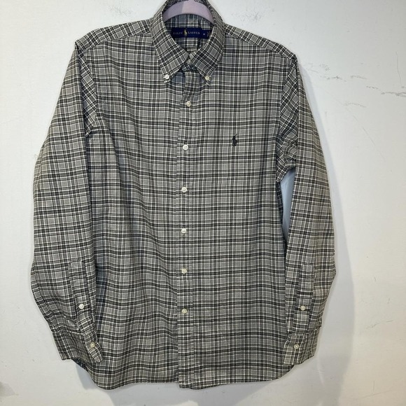 Ralph Lauren Other - Ralph Lauren grey plaid button down shirt mens MEDIUM